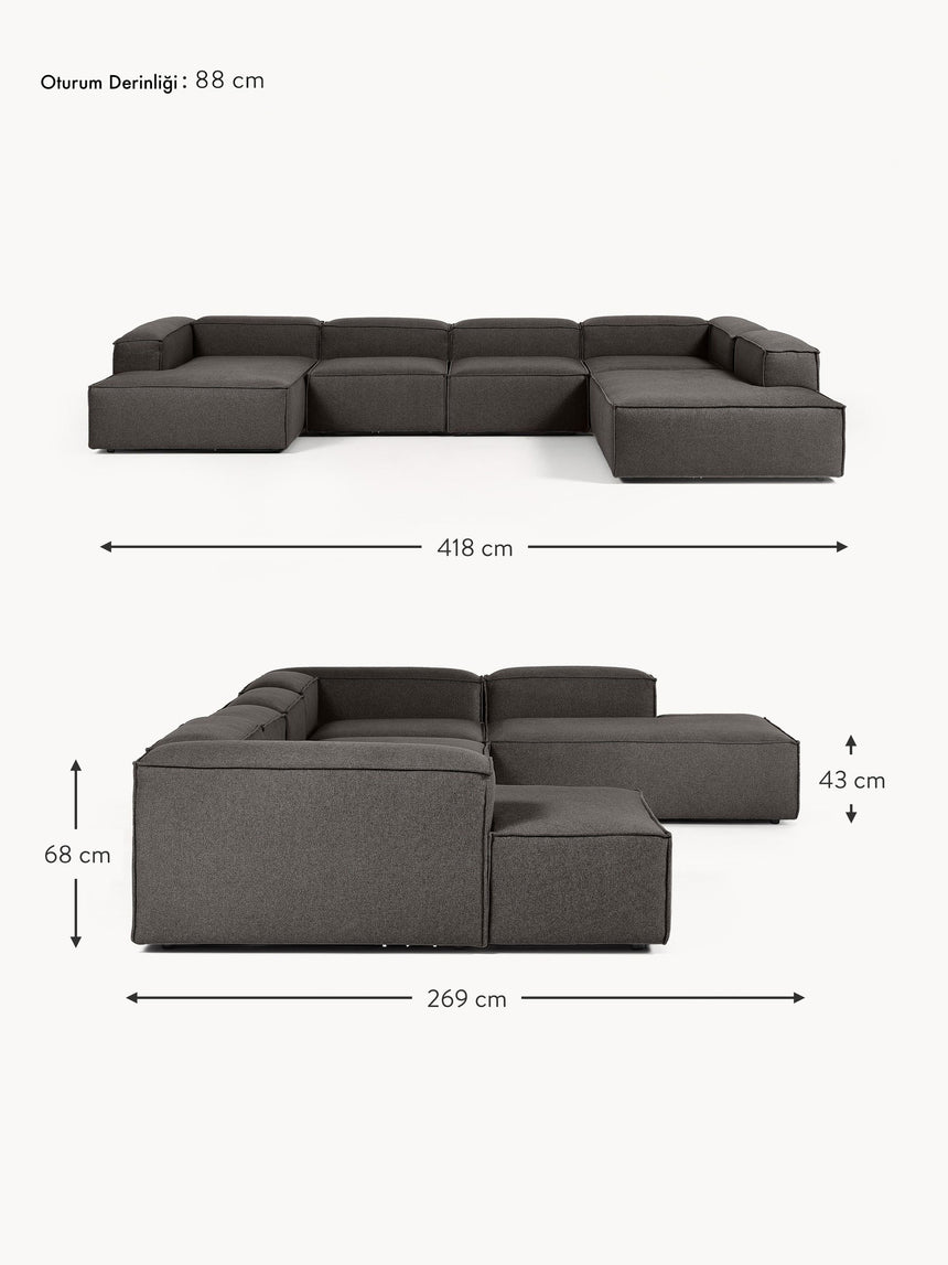 Lego Big Köşe Koltuk Antrasit