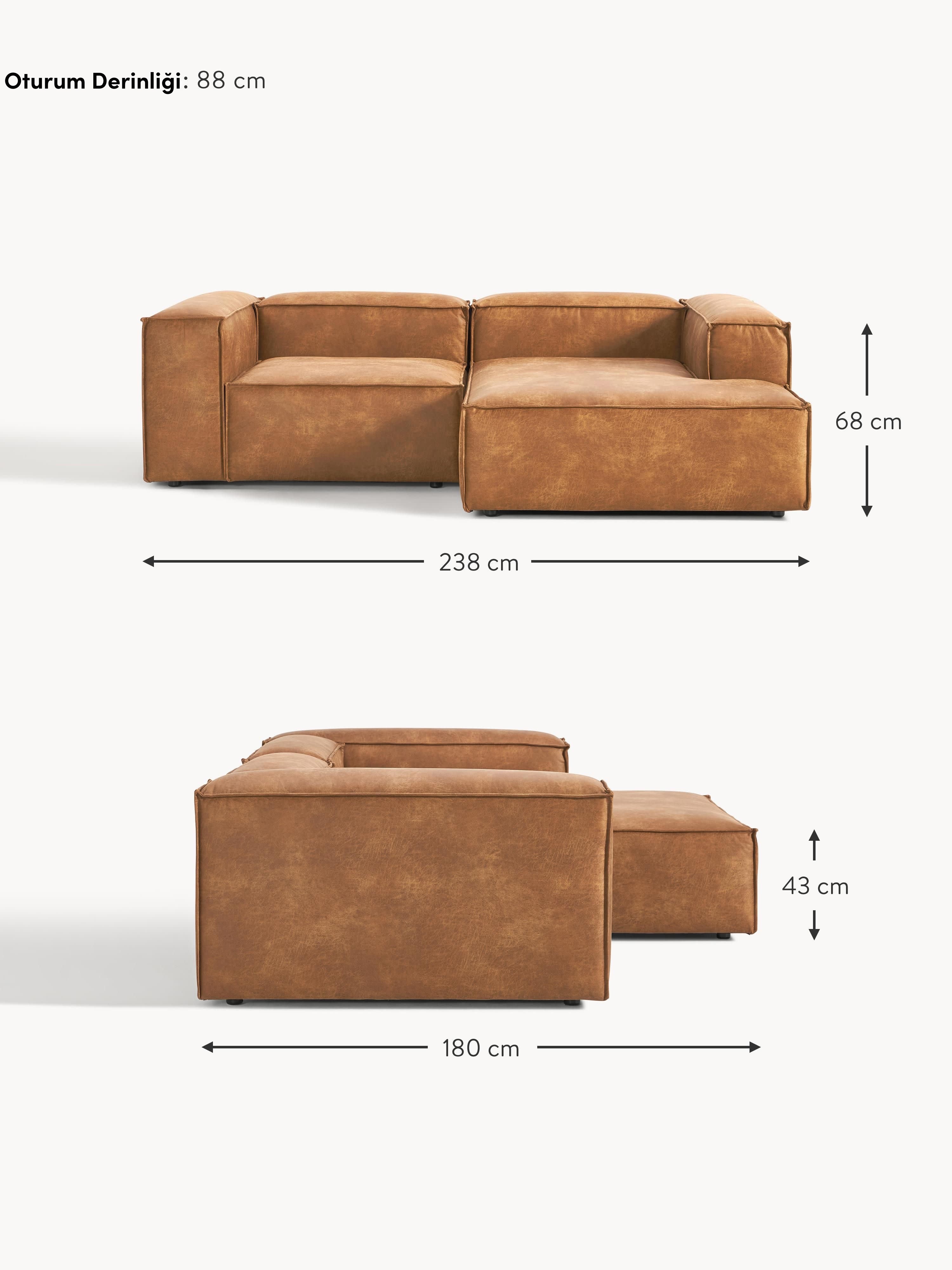 Lego Köşe Koltuk Taba Kahve