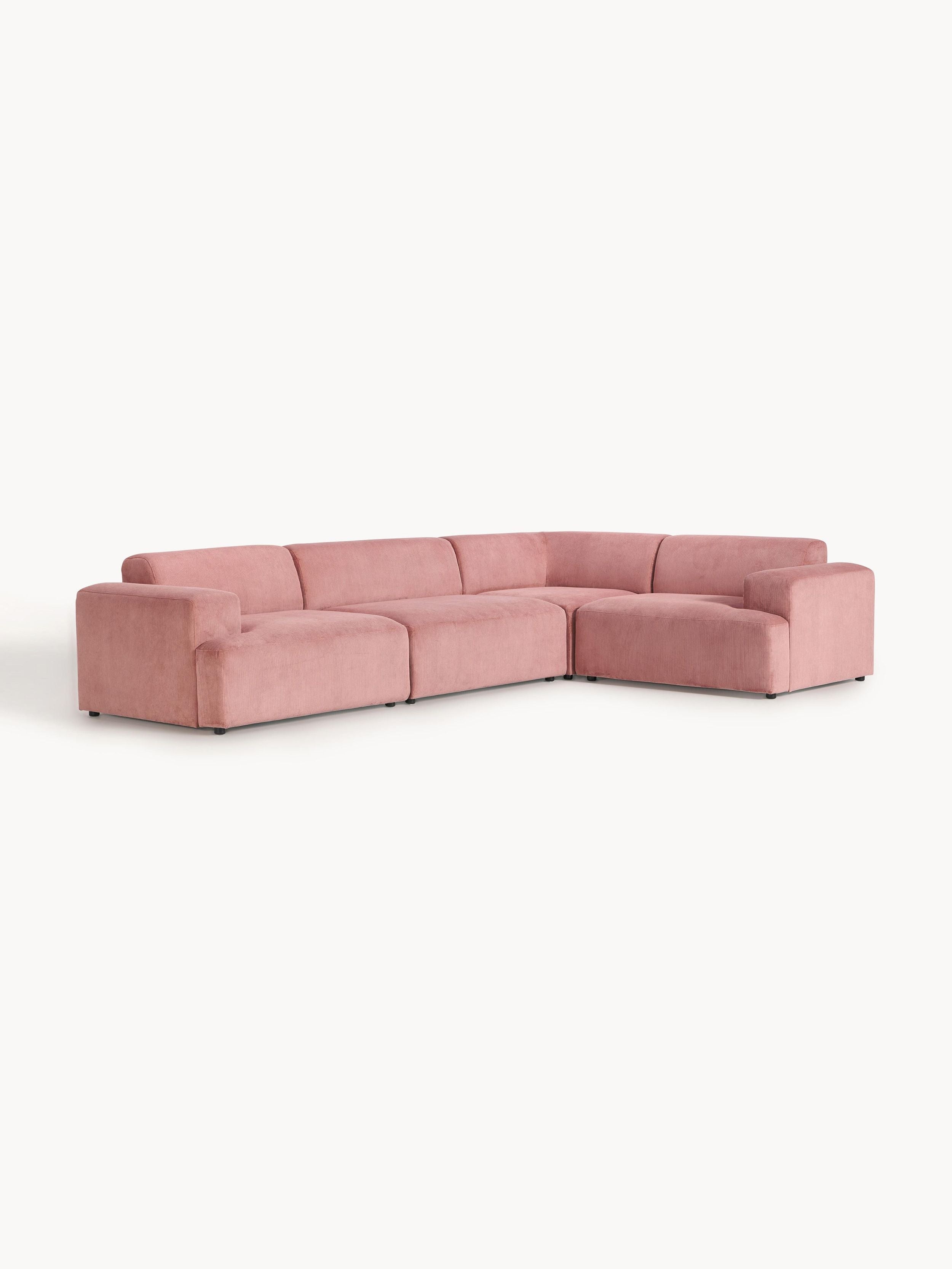Mira Plus Köşe Koltuk Pembe Fitilli