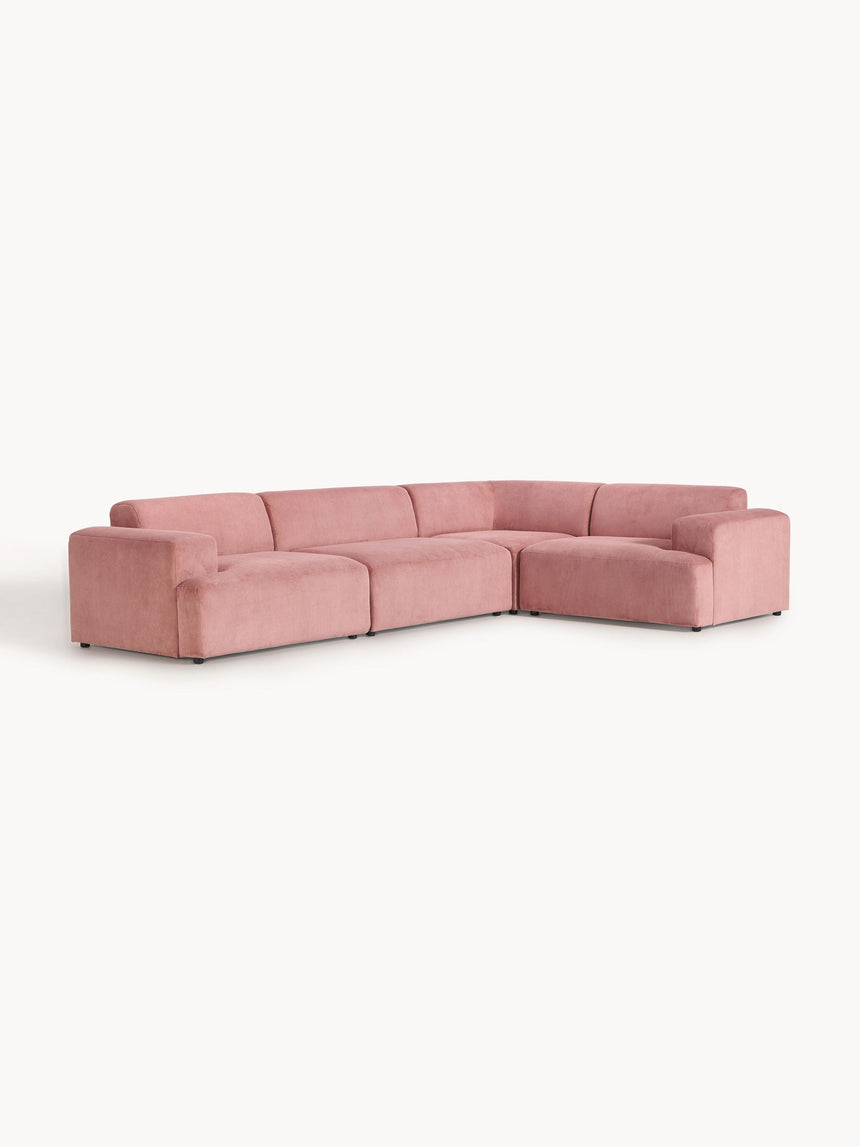 Mira Plus Köşe Koltuk Pembe Fitilli