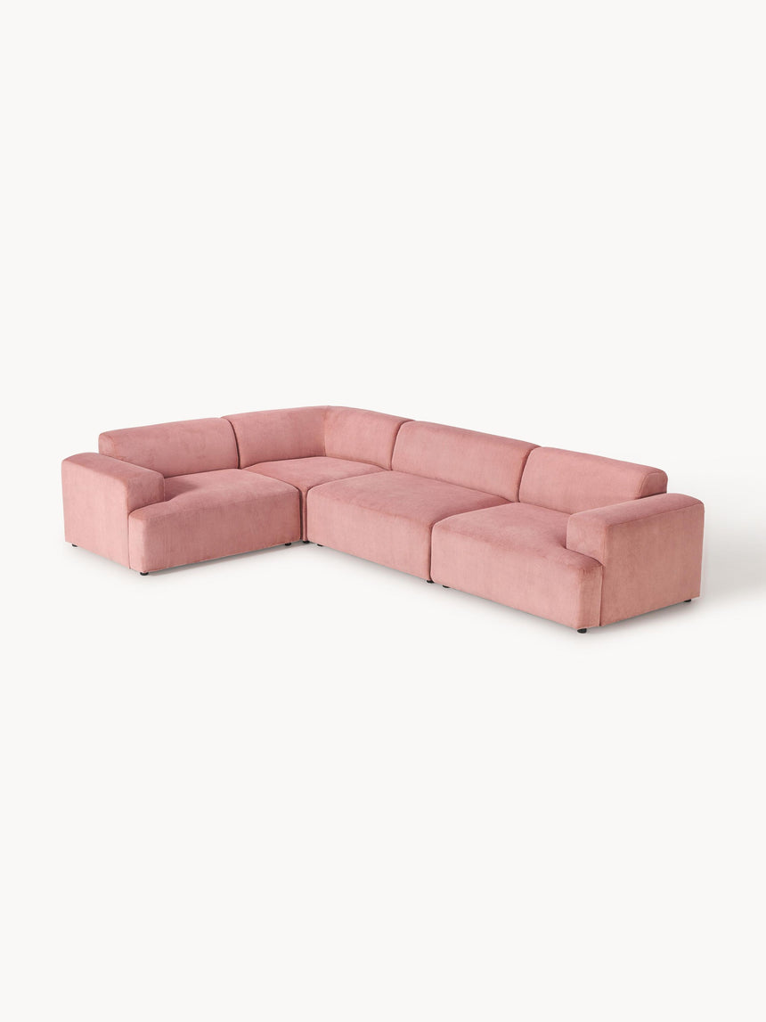 Mira Plus Köşe Koltuk Pembe Fitilli