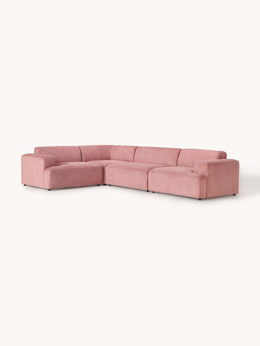 Mira Plus Köşe Koltuk Pembe Fitilli