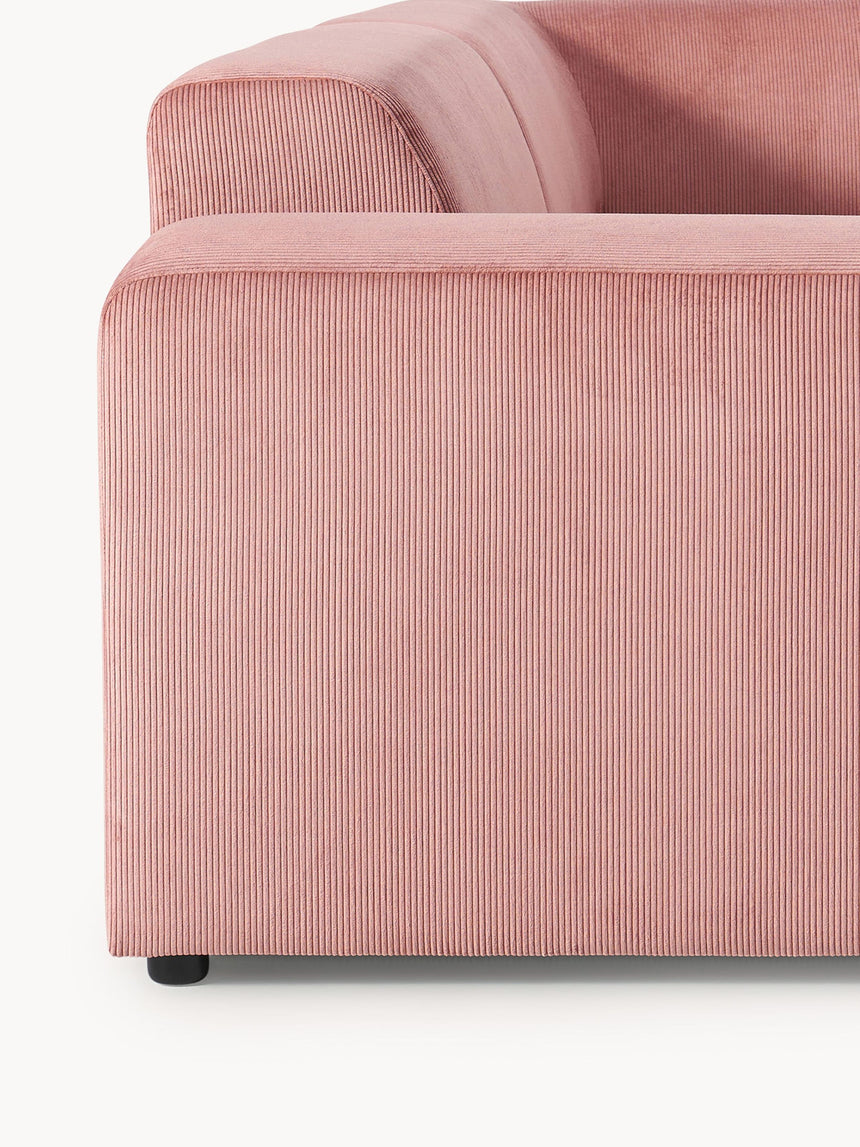 Mira Plus Köşe Koltuk Pembe Fitilli