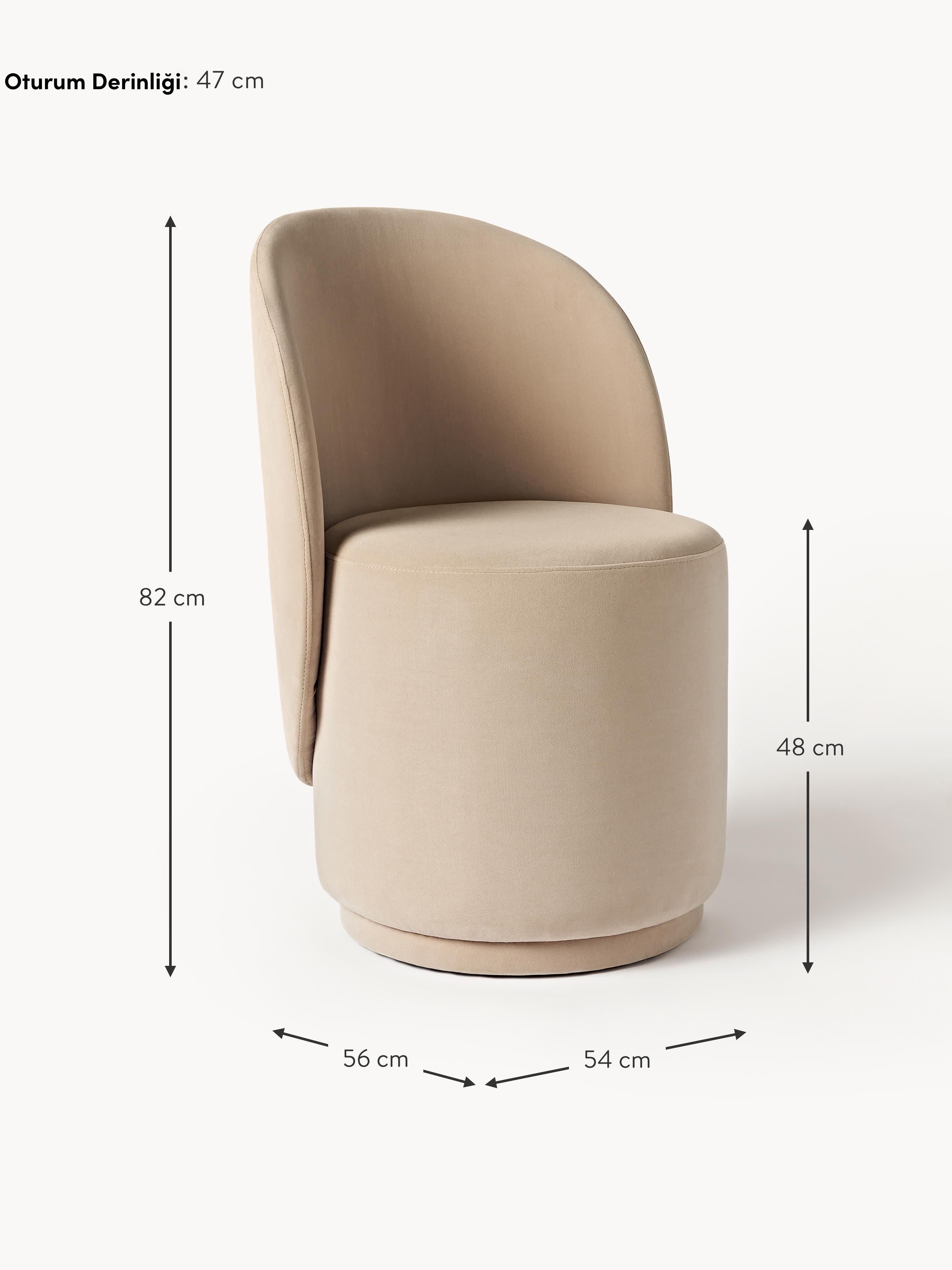 Zafira Kumaş Sandalye Bej