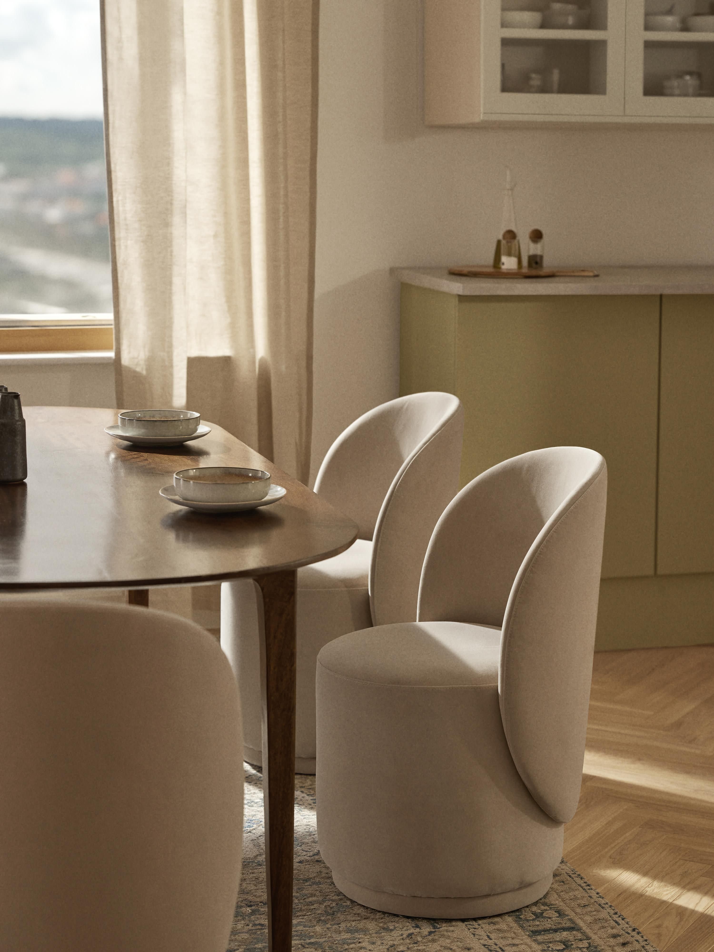 Zafira Kumaş Sandalye Bej