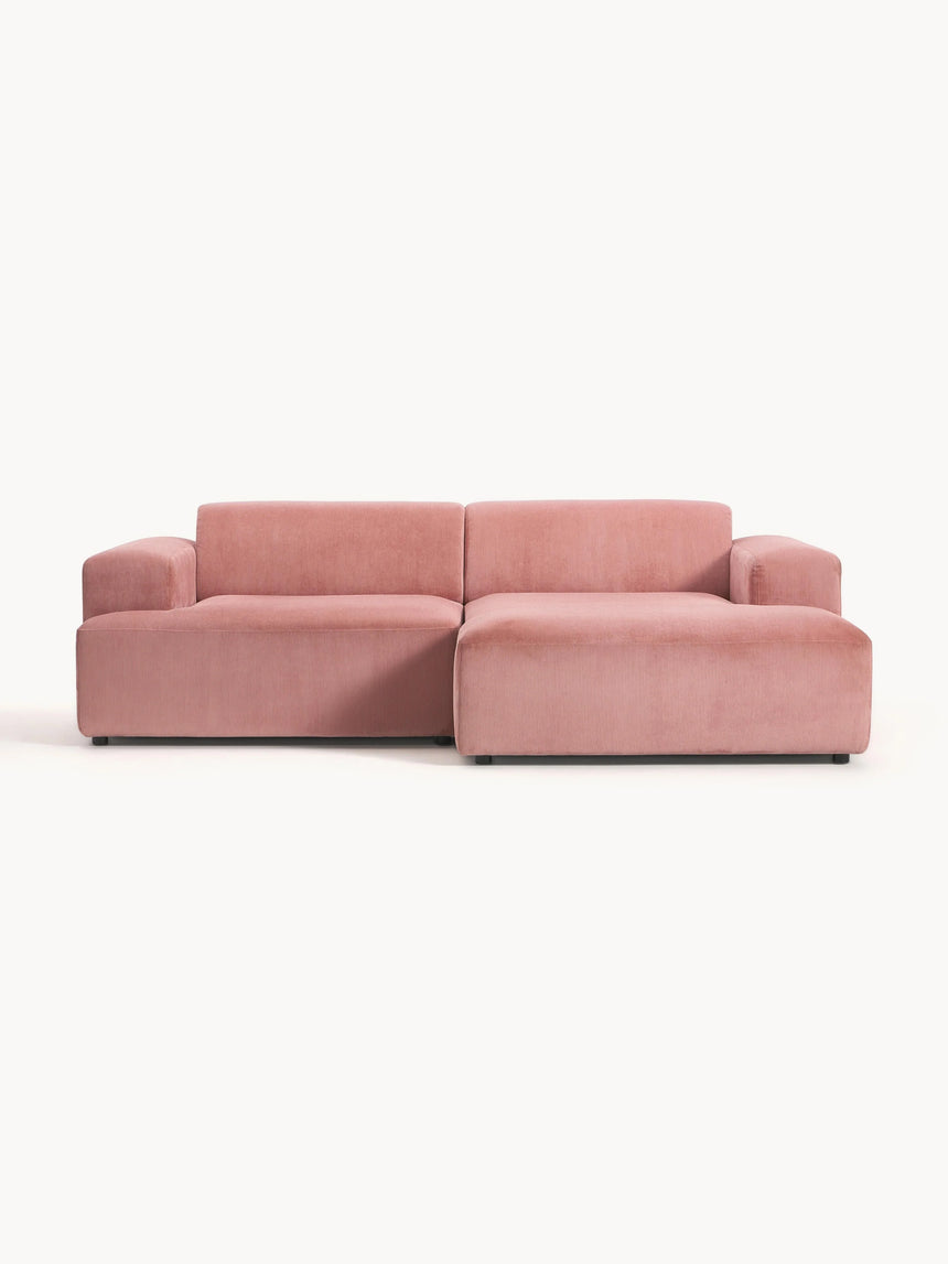 Mira Köşe Koltuk Pembe Fitilli