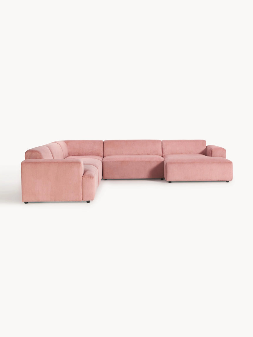 Mira Max Köşe Koltuk Pembe Fitilli