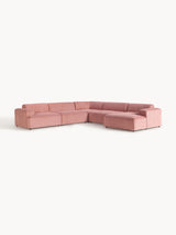 Mira Max Köşe Koltuk Pembe Fitilli