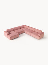 Mira Max Köşe Koltuk Pembe Fitilli