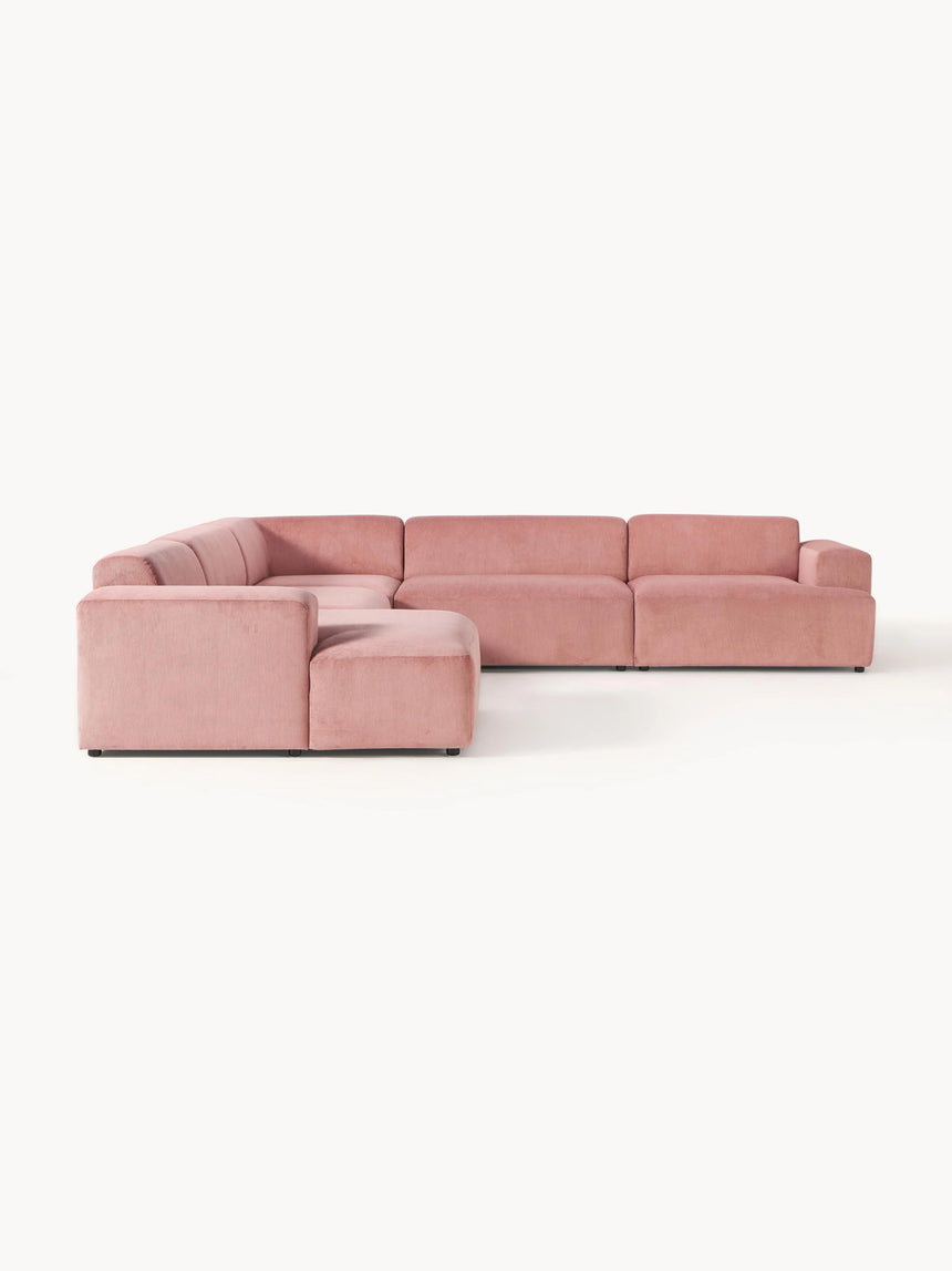 Mira Max Köşe Koltuk Pembe Fitilli